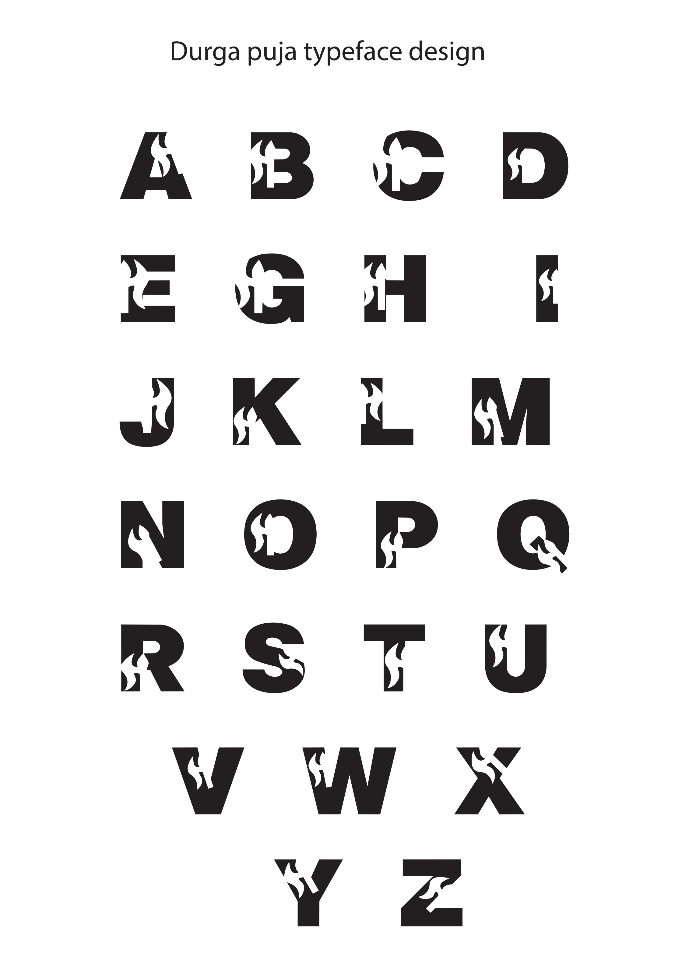 DURGA PUJA TYPEFACE